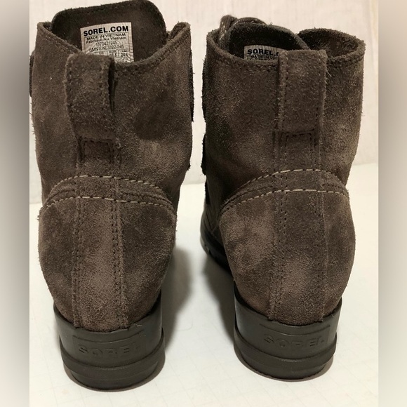 Sorel Leather Wedge Ankle Booties - Picture 5 of 9